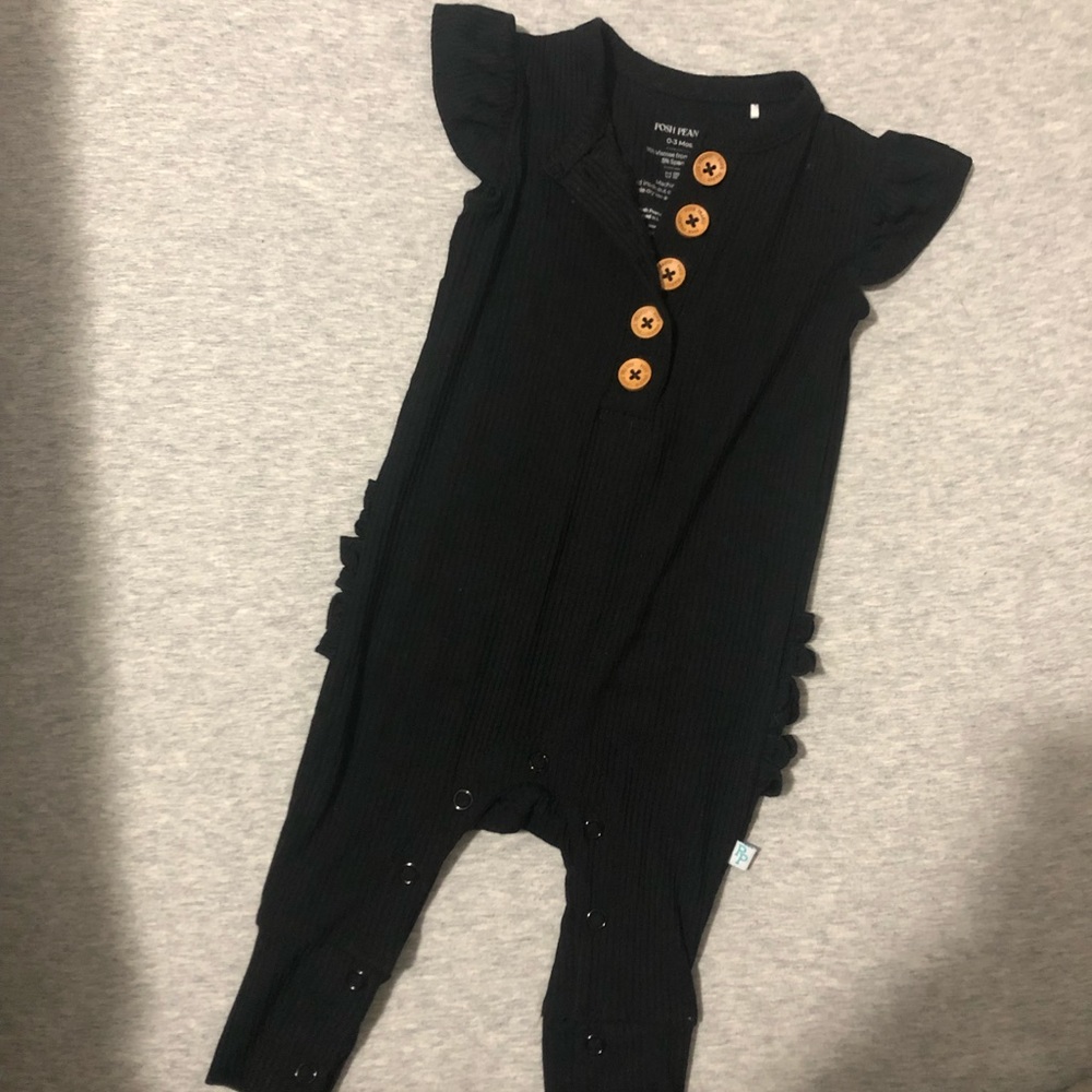 Posh Peanut Ruffle Romper